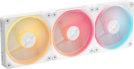 Corsair iCUE LINK LX120-R Case Fan με RGB Φωτισμό 3τμχ Λευκό