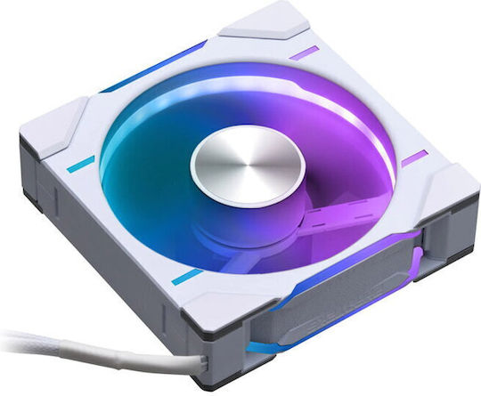 Phanteks PH-F120D30 Case Fan με ARGB Φωτισμό και Σύνδεση 4-Pin PWM Reverse White