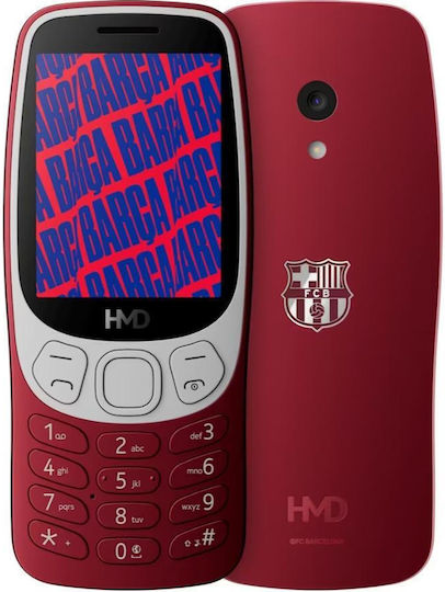 HMD Barca 3210 Dual SIM Κινητό με Κουμπιά Κόκκινο