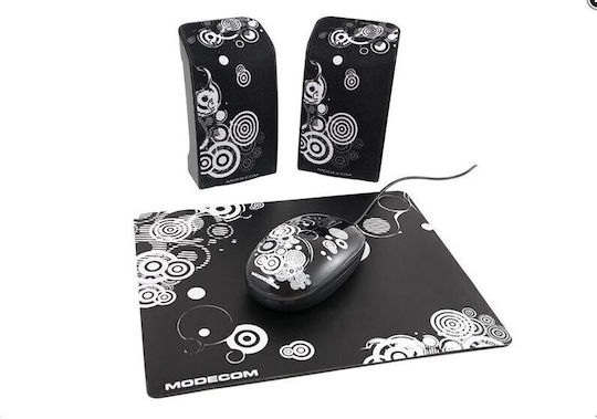 Modecom Starter Art 3 Ηχεία Υπολογιστή 2.0 με Ισχύ 1W Μαύρα