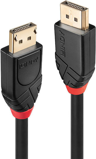 Lindy Cable DisplayPort male - DisplayPort male 15m Μαύρο (41079)