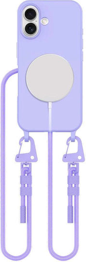 Tech-Protect MagNecklace Back Cover Σιλικόνης Μωβ (iPhone 16)