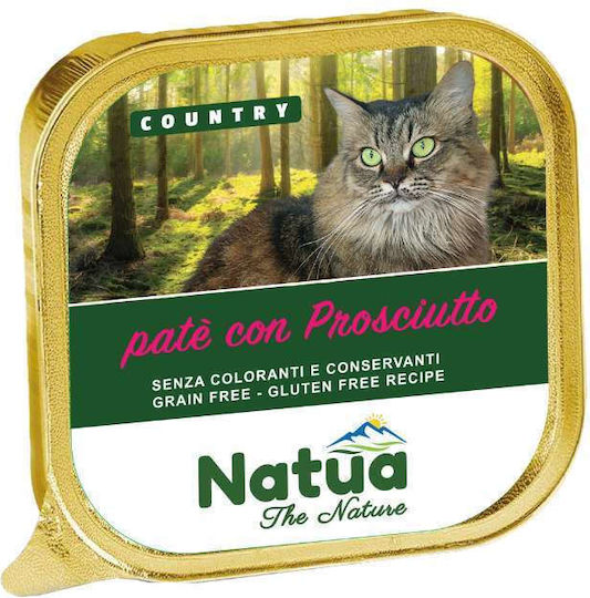 Natua Υγρή Τροφή για Γάτες με Ζαμπόν, Προσούτο και Κρέας 100gr