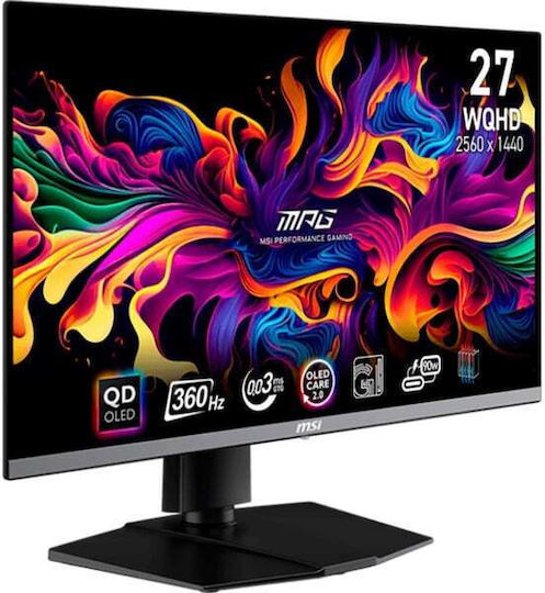 MSI 271QRXDE QD-OLED Gaming Monitor 26.5" QHD 2560x1440 360Hz με Χρόνο Απόκρισης 0.03ms GTG