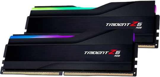 G.Skill Trident Z5 RGB XMP DDR5 32GB RAM με 2x16GB Modules και Ταχύτητα 6000 για Desktop F5-6000J3036F16GX2-TZ5RK
