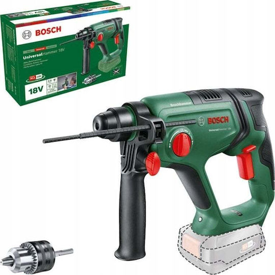 Bosch UniversalHammer Κρουστικό Σκαπτικό Πιστολέτο Μπαταρίας 18V Solo με Υποδοχή SDS Plus
