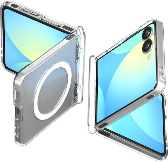 Spigen Ultra Hybrid Pro Mag Book Σιλικόνης Διάφανο (Galaxy Z Flip7)