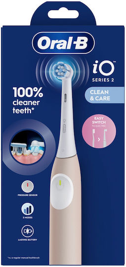 Oral-B Ηλεκτρική Οδοντόβουρτσα με Αισθητήρα Πίεσης και Θήκη Ταξιδίου Ροζ