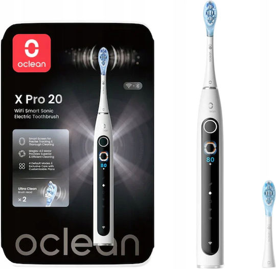 OClean X Pro Ηλεκτρική Οδοντόβουρτσα με Αισθητήρα Πίεσης Λευκή