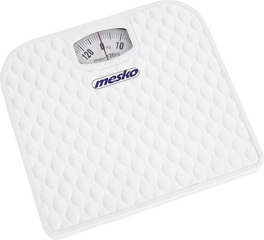 Mesko Αναλογική Ζυγαριά 130kg Λευκή MS8160