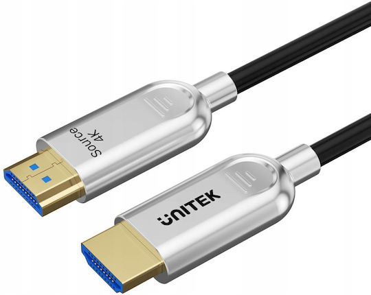 Unitek HDMI 2.0 Cable HDMI male - HDMI male 30m Μαύρο