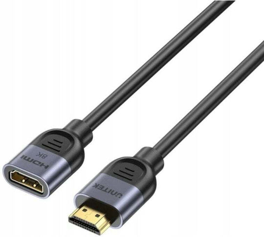 Unitek Cable HDMI male - HDMI female 1m Μαύρο