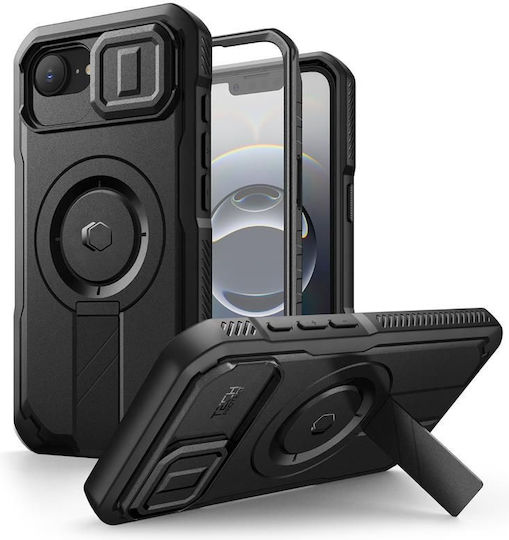 Tech-Protect Back Cover Aramid Fiber Μαύρο (iPhone 17e / 16e)