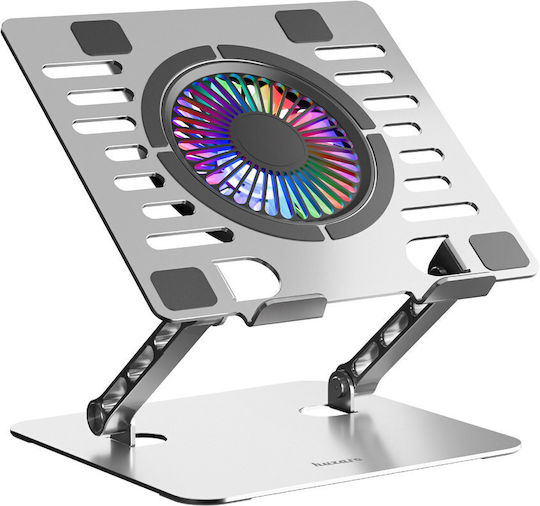 Huzaro Hold 4.0 RGB Cooling Pad για Laptop με 1 Ανεμιστήρα Ασημί