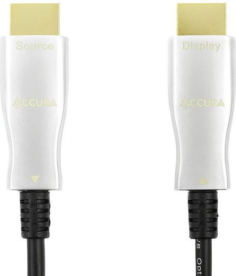 Accura HDMI 2.0 Cable HDMI male - HDMI male 5m Μαύρο