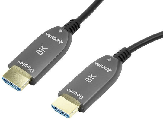 Accura HDMI 2.1 Cable HDMI male - HDMI male 5m Χρυσό