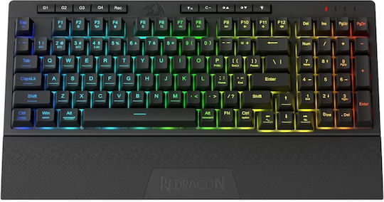 Redragon Shiva Pro Ασύρματο Gaming Πληκτρολόγιο με RGB φωτισμό (Αγγλικό US)
