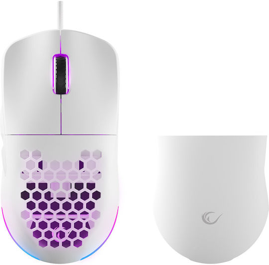 Rampage Blink RGB Gaming Ποντίκι 12800 DPI Λευκό