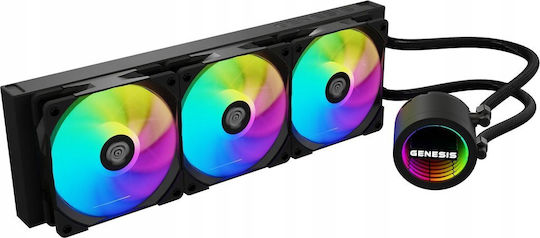 Genesis Hydria 360 ARGB Υδρόψυξη Επεξεργαστή Τριπλού Ανεμιστήρα 120mm για Socket AM4/AM5/1700/1200/115x