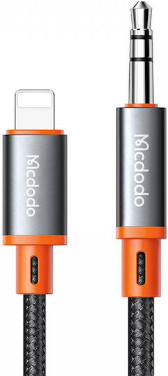 Mcdodo Braided 3.5mm to Lightning Cable Μαύρο 1.8m (CA-0890)