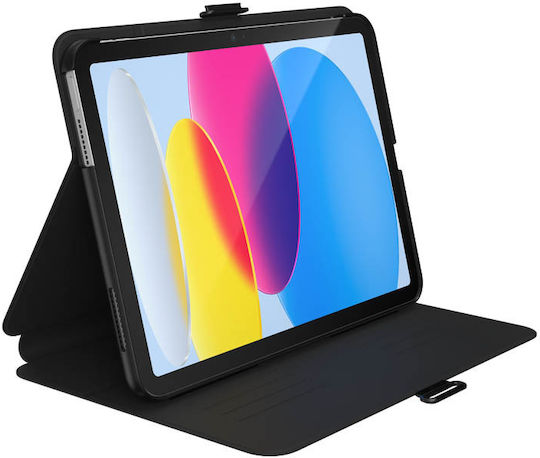 Speck Balance Folio Ipad 10.9" 2022 Case Microban Coating W Magnet & Stand Up Black
