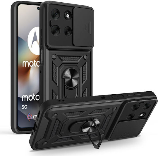 Tech-Protect Camshield Pro Back Cover Σιλικόνης / Πλαστικό Μαύρο (Motorola Moto G56 5G)