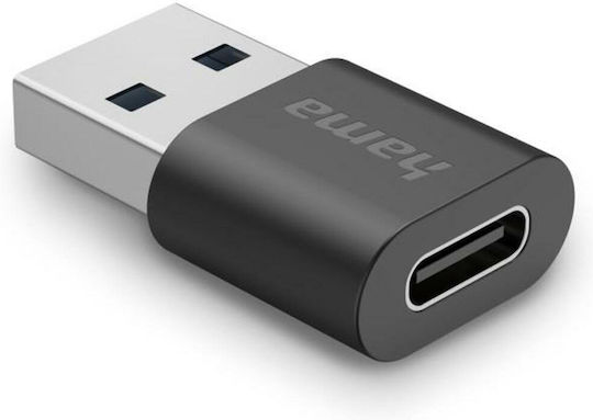 HAMA Μετατροπέας USB-A male σε USB-C male 1τμχ 00200357