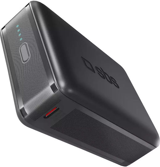SBS TEBB20000HDPD65K Power Bank 20000mAh 65W με Θύρα USB-A και Θύρα USB-C Power Delivery Μαύρο