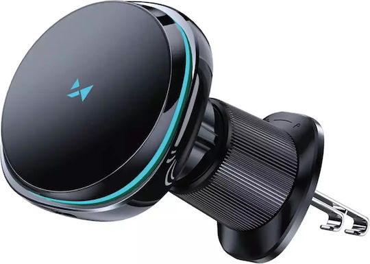 Wozinsky Βάση Κινητού Αυτοκινήτου με Ρυθμιζόμενα Άγκιστρα και Ασύρματη Φόρτιση Μαύρη