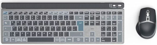 HAMA U8173069 Ασύρματο Bluetooth Σετ Πληκτρολόγιο & Ποντίκι Αγγλικό US Πολύχρωμο