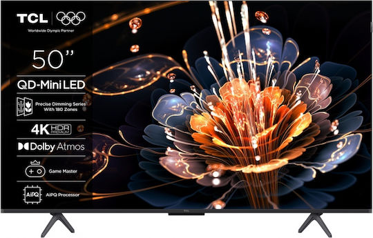 TCL Smart Τηλεόραση 50" 4K UHD Mini LED 50C61KS HDR (2025)
