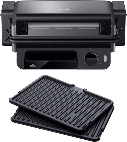 Braun MultiGrill 5 Τοστιέρα Γκριλιέρα με Αποσπώμενες Πλάκες 2000W Μαύρη