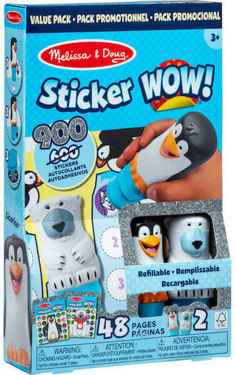Spinmaster Melissa & Doug Sticker Wow Sticker-stempelset 2er-pack Winter