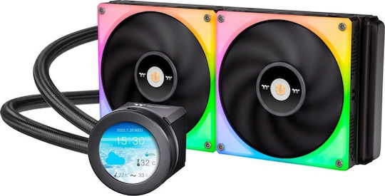 Thermaltake Toughliquid 280 RGB Υδρόψυξη Επεξεργαστή Διπλού Ανεμιστήρα 140mm για Socket AM4/AM5/1700/1200/115x