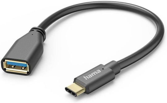 HAMA Μετατροπέας USB-A / USB-C male σε USB-A / USB-C female 1τμχ 00201605
