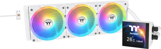 Thermaltake MAGFloe 360 Ultra Υδρόψυξη Επεξεργαστή Τριπλού Ανεμιστήρα 120mm για Socket AM4/AM5/1700/1200 με ARGB Φωτισμό Λευκή