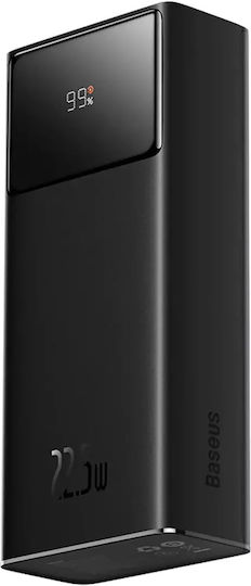 Baseus EnerFill FP41 Power Bank 30000mAh 22.5W με 2 Θύρες USB-A και Θύρα USB-C Μαύρο