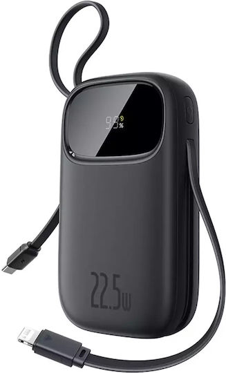 Baseus EnerFill FC31 Power Bank 10000mAh 22.5W με Θύρα USB-A και Θύρα USB-C Μαύρο