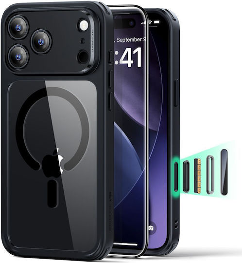 ESR Classic Hybrid Back Cover Πλαστικό / Σιλικόνης 0.3mm Clear / Black (iPhone 17 Pro)