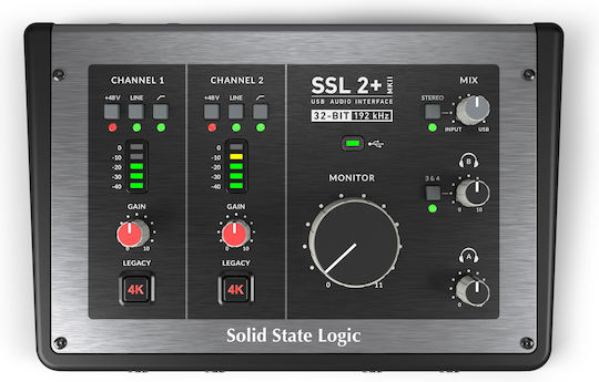 SSL SSL 2+ MKII Εξωτερική Επαγγελματική Κάρτα Ήχου με Σύνδεση USB