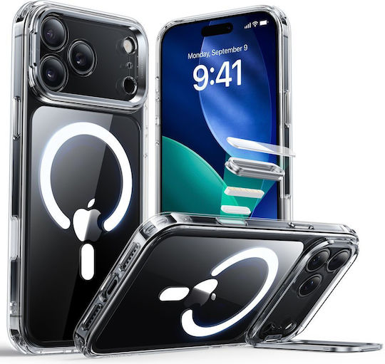 ESR Classic Hybrid Kickstand Back Cover Μεταλλικό Διάφανο (iPhone 17 Pro)