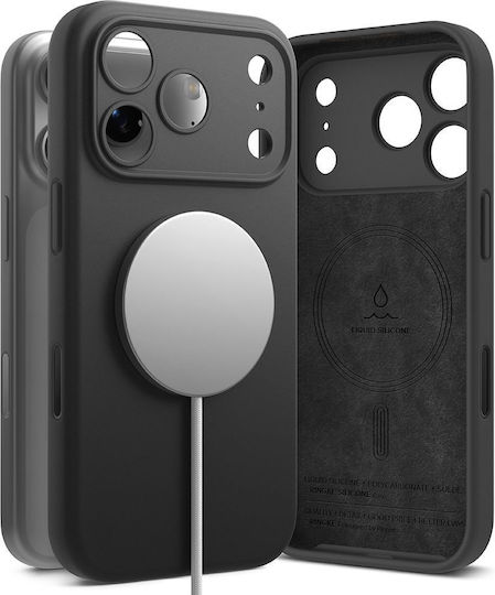 Ringke Silicone Magnetic Back Cover Σιλικόνης Μαύρο (iPhone 17 Pro Max)