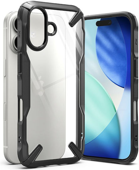 Ringke Fusion X Back Cover Σιλικόνης / Πλαστικό με Λουράκι Μαύρο (iPhone X / Xs)