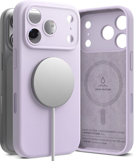 Ringke Magnetic Back Cover Σιλικόνης Μωβ (iPhone 17 Pro)
