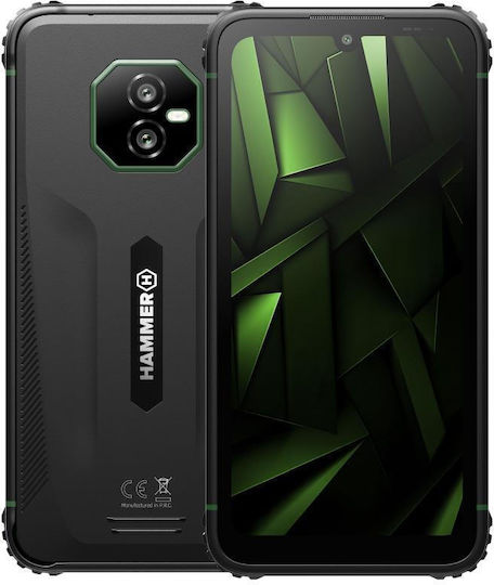Hammer Ranger Dual SIM (6/128GB) Ανθεκτικό Smartphone Μαύρο-Πράσινο
