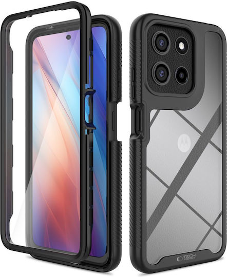 Tech-Protect Defense Back Cover Tempered Glass Μαύρο (Moto G56) F5906302318438