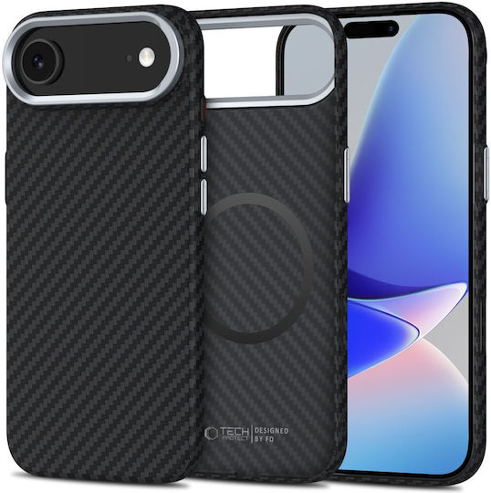 Tech-Protect Ion Carbon Back Cover Πλαστικό Μαύρο (iPhone Air)
