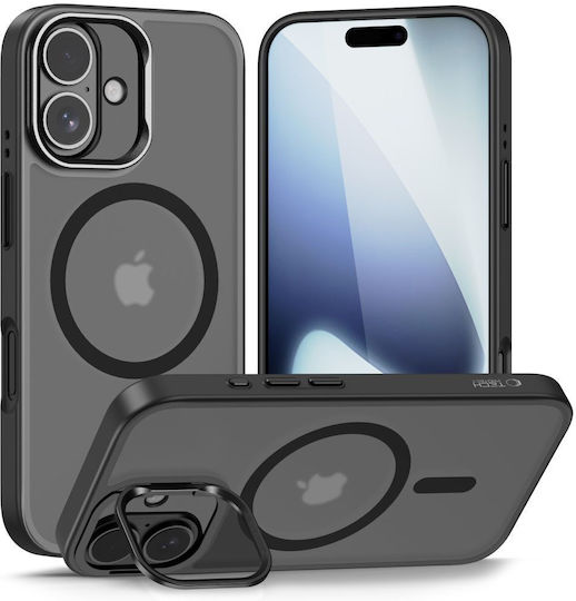 Tech-Protect Magstand Back Cover Σιλικόνης / Πλαστικό Μαύρο (iPhone 17)