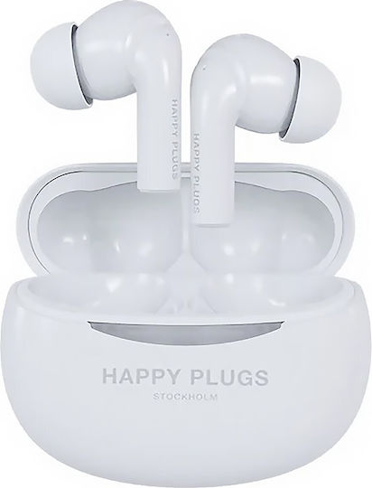 Happy Plugs Joy Pro In-ear Bluetooth Handsfree Ακουστικά Λευκά
