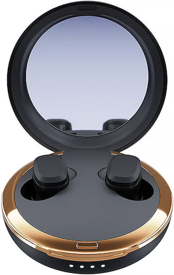 Happy Plugs In-ear Bluetooth Handsfree Ακουστικά με Αντοχή στον Ιδρώτα Μαύρα